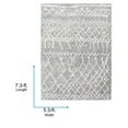 thumbnail image 5 of Livabliss Area Rugs for Living Room, 5x7 Andorra Global Gray Rug, Bedroom Dining Room Home Decor Stain Resistant Carpet (5'3" x 7'), 5 of 6
