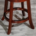 thumbnail image 4 of Cfowner 30" Bar Stool, Cherry Finish, Bone Leather Seat, 4 of 4