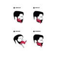 thumbnail image 2 of Peine para Barba para hombre, peine para estilismo de patillas con cepillo, peine con plantilla para recortar la barba, peine para estilizar la barba, peine de maquillaje, 2 of 5