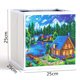 thumbnail image 5 of Cuadros Decorativos Caja de almacenamiento plegable con pintura de diamantes para bricolaje, organizador de artículos diversos, contenedores (SNH101) Tmvgtek embutido en tela, 5 of 5