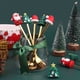 thumbnail image 3 of 4pcs cucharas de café navideño tenedores de frutas regalos navideños cena decorada con decoraciones navideñas vajilla de año nuevo 2024 vajilla Papá Noel, 3 of 4