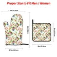 thumbnail image 2 of Sikiie Birds And Flowers Oven Mitts and Pot Holders, Silicone Oven Gloves, Heat Resistant Oven Mitts 4Pcs Set, 2 of 6