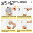 thumbnail image 7 of Mason Jar Vacuum Sealer, Electric Cordless Mason Jar Vacuum Sealer for Food Storage and Fermentation, Vacuum Sealer with Can Opener for Wide-Mouth & Regular-Mouth Mason Jars(White), 7 of 7