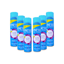 Finesse Finish Strengthen Extra Hold Aerosol Hair Styling Spray - 7 Oz, 6 Pack