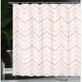 thumbnail image 4 of Ambesonne Blush Pink Shower Curtain, Lattice Simple Motifs, 69"Wx84"L, Rose Blush, 4 of 5