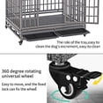 thumbnail image 7 of SMONTER Heavy Duty Dog Crate Y Shape Strong Metal Kennel for Large Dogs, 7 of 7