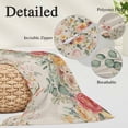 thumbnail image 2 of Watercolor Floral Pillow Covers, Linen Long Throw Pillow Case, Spring Roses Eucalyptus Leaf Plants Beige Holiday Pillow Protector Decorative Cushion Cover for Living Room/Bedroom 24" x 36", 2 of 8