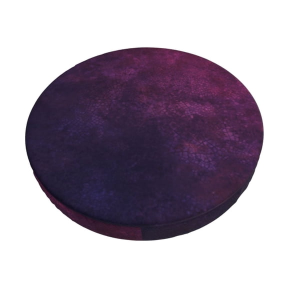 Hirioo Black Dark Blue Purple for Round Bar Stool Seat Covers Washable Stool Cushion Slipcover Elastic Bar Chair Covers for 12-14 Inch Chair-12 inch