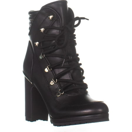 Womens DKNY Lenni Lace Up Boots, Black, 7.5 US