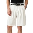 thumbnail image 2 of smawell Mens Baggy Pleated Dress Shorts Elastic Waist 9 in, 2 of 8
