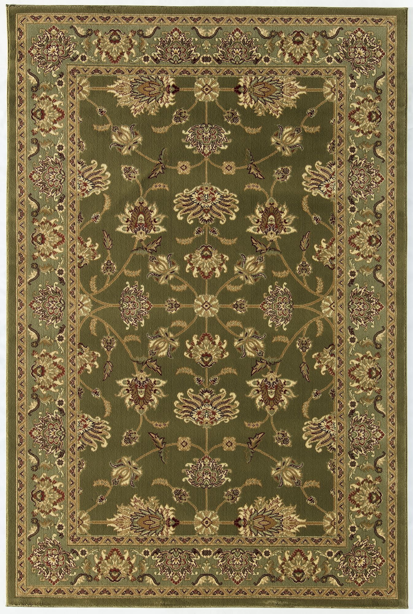 Rugs America Vista 342-MOS Kashan Moss Oriental Traditional Green Area Rug, 2'3"x7'10"