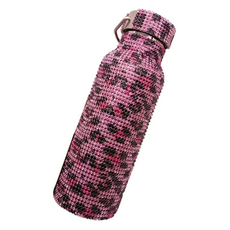 

UDIYO Insulated Tumbler Water Tumbler Glitter Practical Stainless Steel Bling Fake Rhinestone Stainless Steel Thermal Bottle for Gift