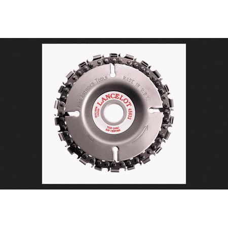 King Arthur's Tools 4 in. Dia. 22 teeth Chain Saw Type Cutting Wheel For (Best Type Of Saw For Cutting Plywood)