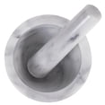 thumbnail image 4 of TrueCraftware- 4" Marble Mortar and Pestle Set- Spice Grinder Herb Crusher Easily Grind Grains herb Spices Grinder for Spices Seasonings Salsa Pastes Pestos and Guacamole, 4 of 7