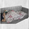 thumbnail image 5 of Princess Soft Flannel Fleece Blanket, Pattern with Accessories of Princess Mystic Candles Bouquet Dress Shows, Cozy Plush for Indoor and Outdoor Use, 50" x 60", Rose Pale Pink White, by Ambesonne, 5 of 5