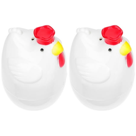 

2Pcs Creative Chick Shaped Steamed Egg Cup Microwave Oven Steamed Egg Container