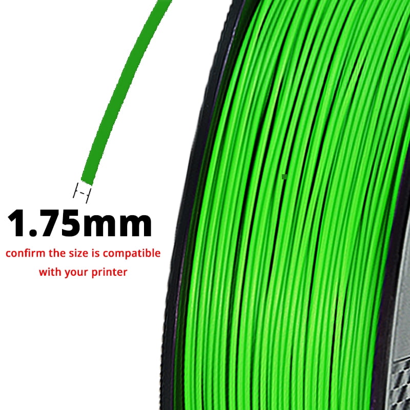 1 KG/Roll 2.2lbs 1.75mm Green 3D Printer PLA Filament for 3D Printer Materials
