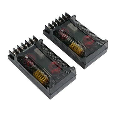 2Pcs 2 Way Car Audio Crossover Overcurrent Protection Universal Heat Dissipation Speaker Frequency Divider
