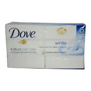 White Moisturizing Cream Beauty Bar by Dove for Unisex - 6 x 4.25 oz Soap