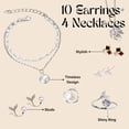thumbnail image 2 of Calendario de Adviento con forma de puplat 2024 con conjunto de joyas para mujer, 24 piezas, 2 of 5