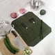 thumbnail image 2 of Bewildely Cubiertos de lona Estuche para rollos 7 Ranuras Reutilizable Rollo de protección Plegable Hogar Cocina Herramienta de cocina Soporte Organizadores de utensilios de cocina Caqui, 2 of 6