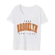 thumbnail image 3 of Camiseta para mujer, camiseta básica de moda de verano para oficina, viaje por la calle, regalo para mujer M, 3 of 7