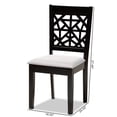 thumbnail image 7 of Baxton Studio Jackson Modern and Contemporary Grey Fabric Upholstered and Espresso Brown Finished Wood 4-Piece Dining Chair Set, 7 of 7