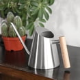thumbnail image 6 of MOQIN Watering Can Indoor Plants, Small Metal Water Pot Long Spout, Silver, 30 oz, Modern Small Water Cans Long Spout for Outdoor Watering Plants, 6 of 9