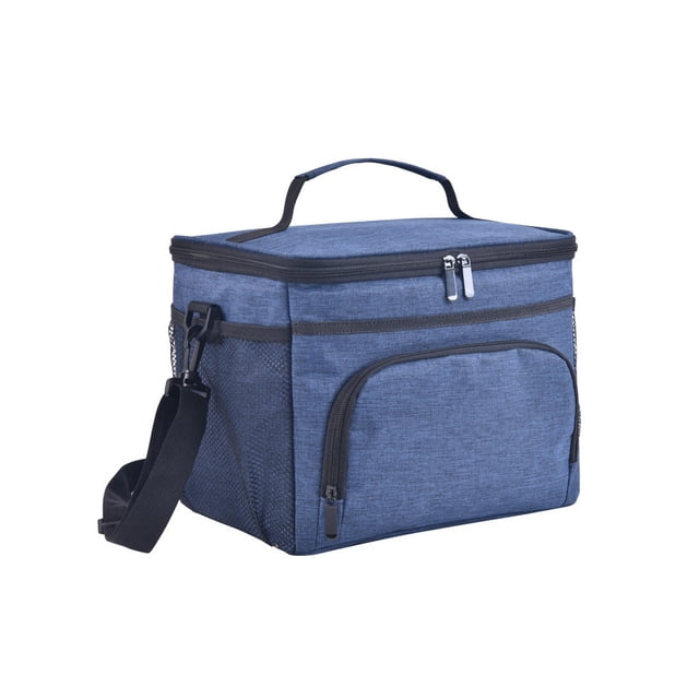 Minnieouse Fiambrera, bolsa de papel de aluminio, bolsas enfriadoras de alimentos, tela Oxford, almacenamiento de Picnic, gran capacidad, multifunción, Bolsas de mensajero y de hombro Azul marino Minnieouse AP012493-03