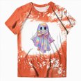 thumbnail image 6 of TOWED22 Halloween Teacher Shirts for Women Cute Spooky Season T Shirt Funny Bow Ghost Graphic Tee Tops Short Sleeve Shirt(Orange,XXL), 6 of 7