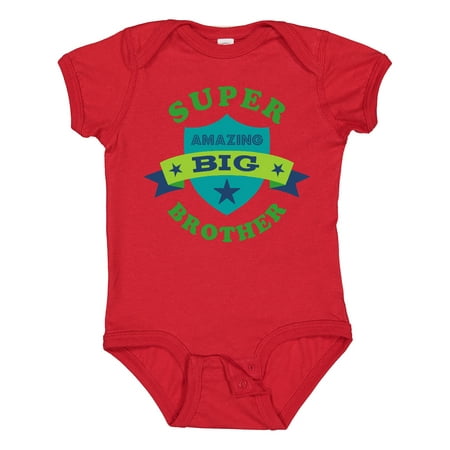 

Inktastic Super Amazing Big Brother Boys Baby Bodysuit