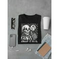 thumbnail image 3 of Creep It Real Skeleton Halloween Graphic - Men's T-shirt, 3 of 4