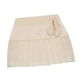 thumbnail image 3 of Mini falda,Minifalda de mujer de punto acanalado liso de cintura baja,Moda Lápiz Falda corta Grunge Streetwear,Mini vestido de fiesta elegante elástico para niñas,Cóctel informal de, 3 of 9
