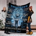 thumbnail image 6 of To My Daughter Micro Fleece Blanket, 6 of 8