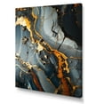 thumbnail image 2 of Designart "Abstract Marble Granite in Grey and Gold II" Abstract Canvas Wall Art - Modern Gold Marble Bedroom Canvas Wall Art, 2 of 6
