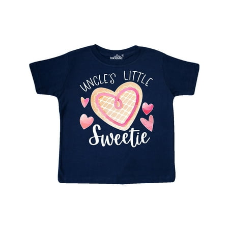 

Inktastic Uncle s Little Sweetie with Pink Heart Cookie Gift Toddler Boy or Toddler Girl T-Shirt
