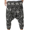 thumbnail image 3 of Pantalones bombachos de cintura media con estampado de encaje a la moda para hombre, pantalones casuales de longitud completa, pantalones de entrepierna para hombre, 3 of 8