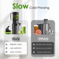 thumbnail image 2 of Masticating Slow Cold Press Juicer with Extra Wide Feed Chute for Vegetables and Fruits, 2 of 7