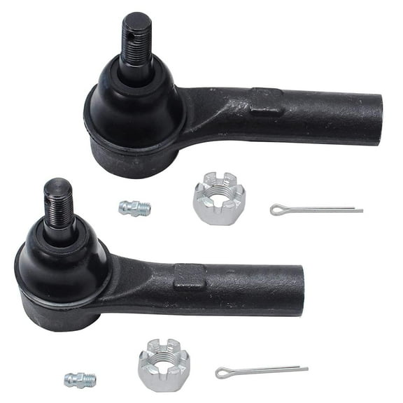 Detroit Axle - 2 Front Outer Tie Rods for 4WD 2000-2004 Dodge Dakota, 2000-2003 Durango, Driver and Passenger Side Outer Tie Rods 2001 2002 Replacement