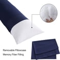 thumbnail image 4 of Yalamila Premium Ultra Soft Body Pillow with Removable Pillowcase for Adults, Comfortable Long Bed Pillow, 20x54in, Blue, 4 of 7