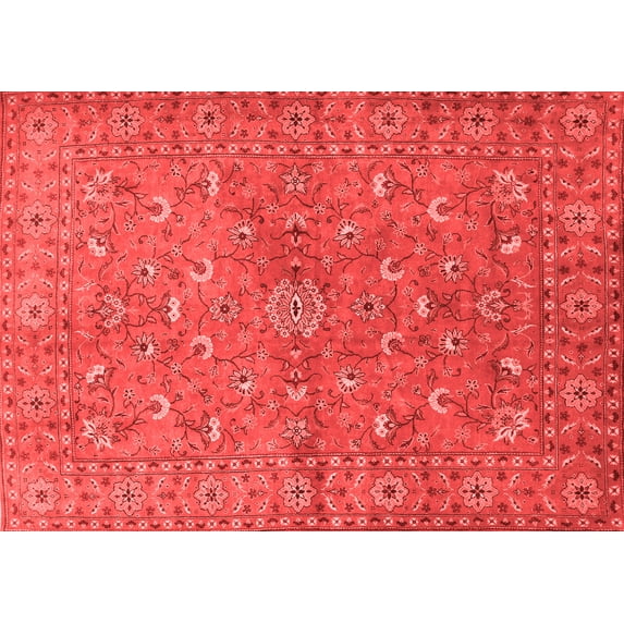Ahgly Company Indoor Rectangle Persian Red Traditional Area Rugs, 5' x 8'