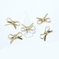 thumbnail image 1 of 10 Pcs Bow Nail Decorative Extraordinary Charming Gold and Silver Nail Accessories Simple 3D Metal Sticker Nail Art Accessories Unique Style Nail Decorative Design (Gold), 1 of 6