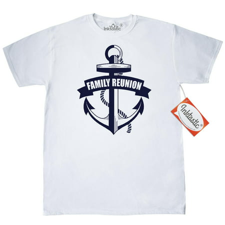 Inktastic Family Reunion Nautical Anchor T-Shirt Unite Banner Together Get Mens Adult Clothing Apparel Tees