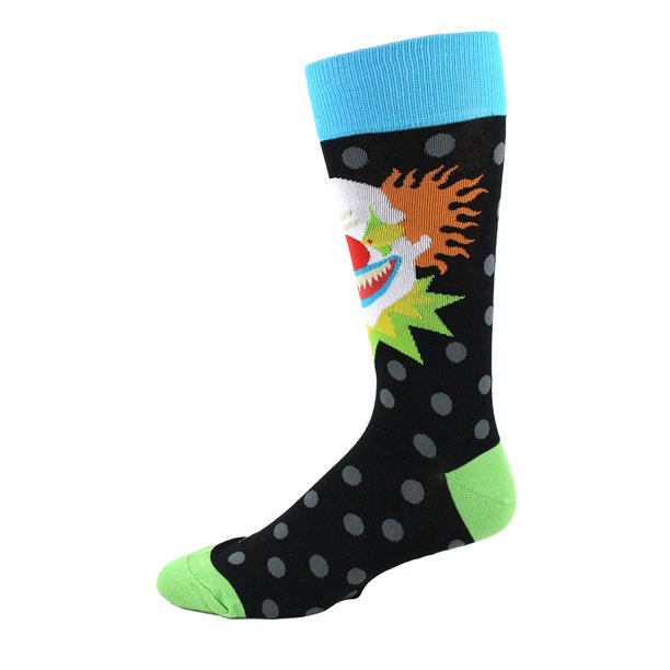 Foot Traffic Men's Scary Clown Socks