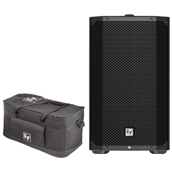 Electro-Voice EVERSE 12 Weatherized 12" Battery-Powered Loudspeaker in Black with Padded Duffel Bag Package
