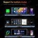 thumbnail image 5 of 10.26 Inch CarPlay Android Auto Dash Cam Multimedia Video Player GPS Touch Screen Mirror Link BT FM AUX For Rear View Camera, 5 of 5