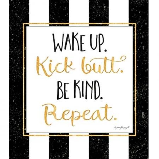 Wake Up Kick Butt Canvas Art - Jennifer Pugh(24X24)