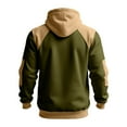 thumbnail image 3 of Men's Hoodies Sweatshirts Pullover Casual Gym Athletic Loose Hooded Sweatshirts Green 3XL, 3 of 3