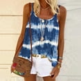 thumbnail image 2 of Lolmot Spaghetti Strap Tank Tops Casual Tie-dye Print Camisole Sexy Sleeveless Tank Vest Blouse, 2 of 5