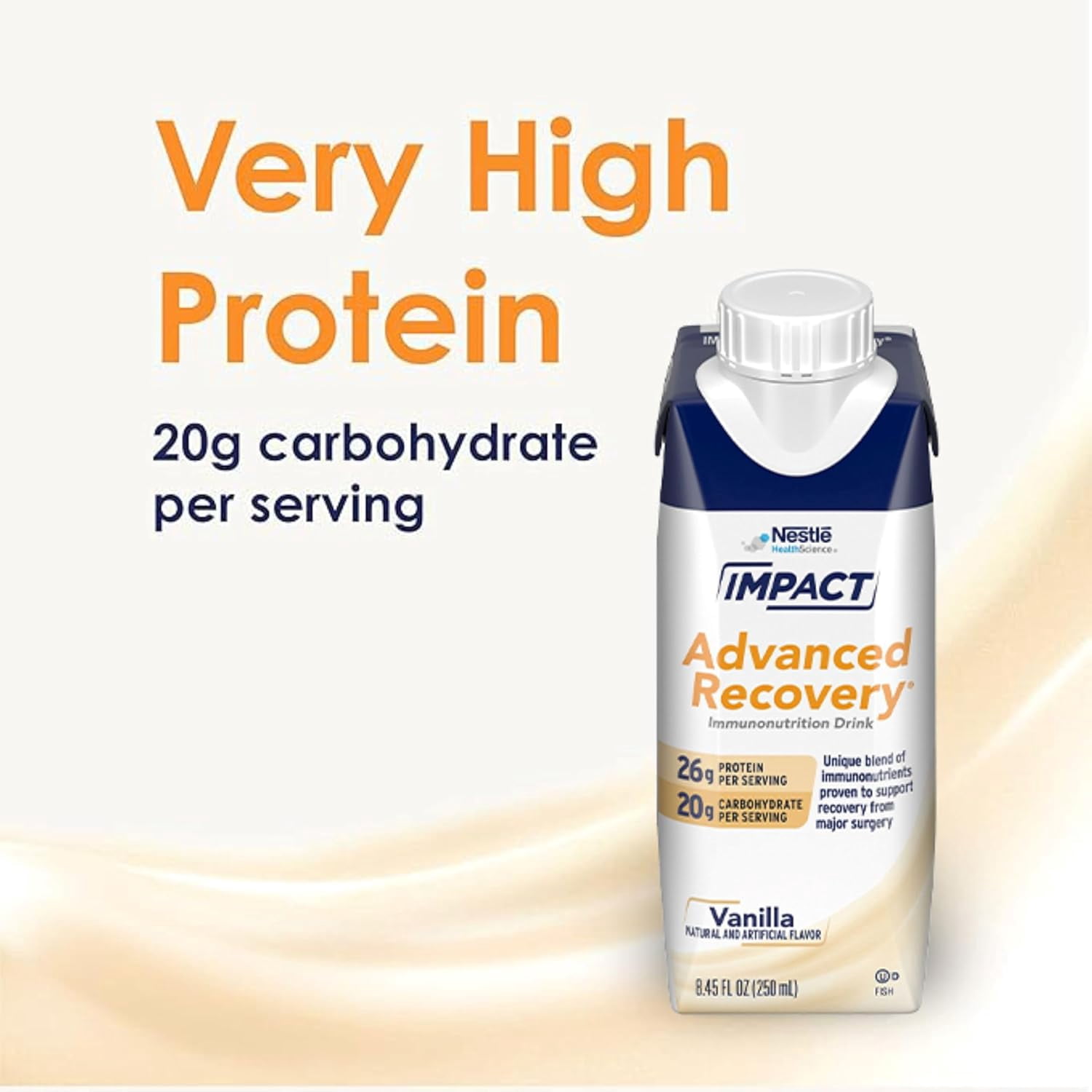 Impact Advanced Recovery Drink Vanilla, 8.45 Fl oz (Pack of 10)
